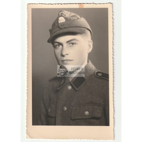 SS portrait photo alu Totenkopf - postcard size