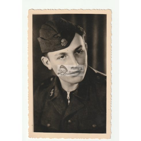 SS side cap portrait photo - postcard size