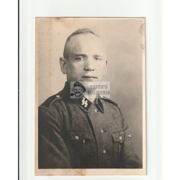 SS Schütze portré - képeslap méret