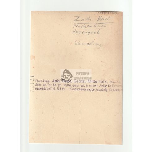 SS Schütze portré - képeslap méret