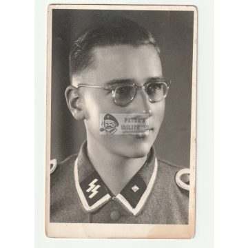 SS Unterscharführer portré Regensburg - képeslap méret