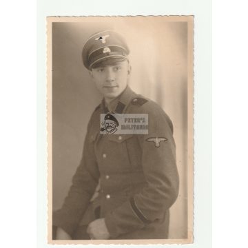 SD alu Totenkopf portré - képeslap méret