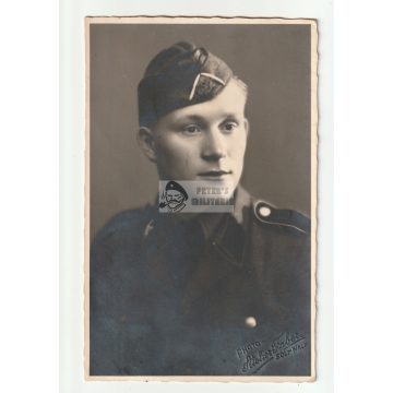 SS portré "piped Schiffchen"  - képeslap méret