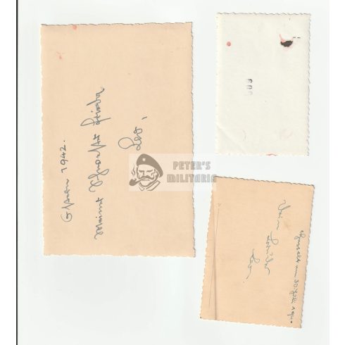 Egy személyhez tartozó 7 db fotó (Wehrmacht, RAD)