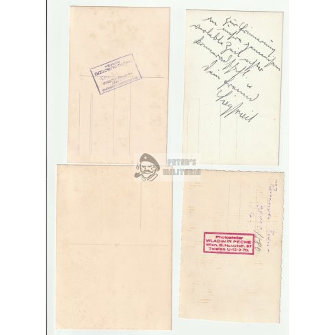 Négy darab képeslap méretú Wehrmacht portré