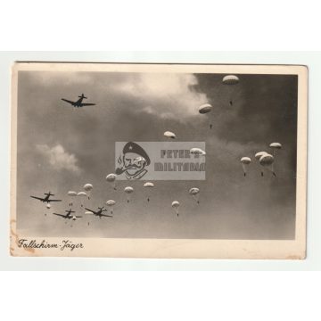 Fallschirmjäger - Ejtőernyős képeslap