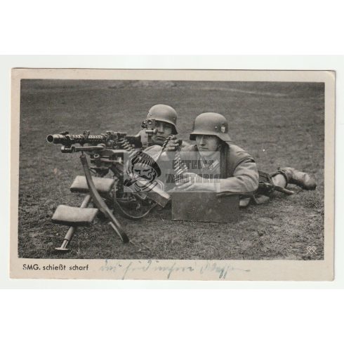 Wehrmacht MG lövész képeslap