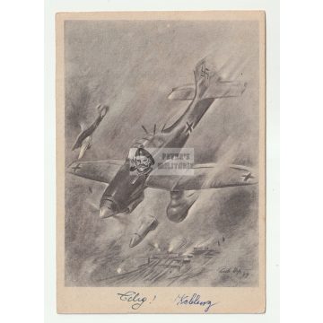 Luftwaffe Stuka képeslap