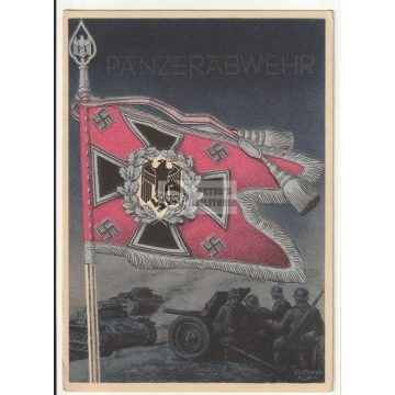 Fahnen und Standarten - Panzerabwehr képeslap