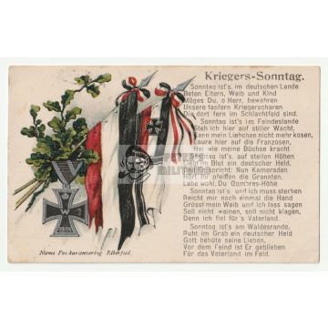 WW1 képeslap Vaskereszttel
