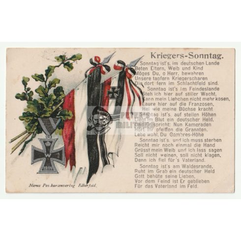 WW1 képeslap Vaskereszttel