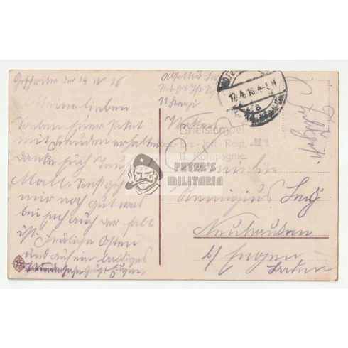 WW1 képeslap Vaskereszttel