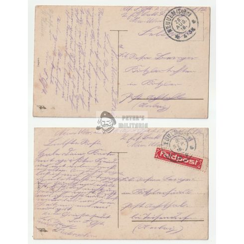 WW1 patrióta képeslap pár