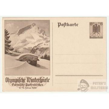 Olimpische Winterspiele 1936 képeslap