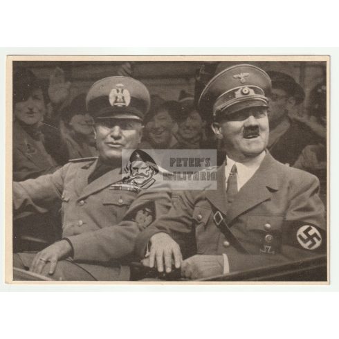 Hitler & Mussolini "Männer der Zeit" képeslap