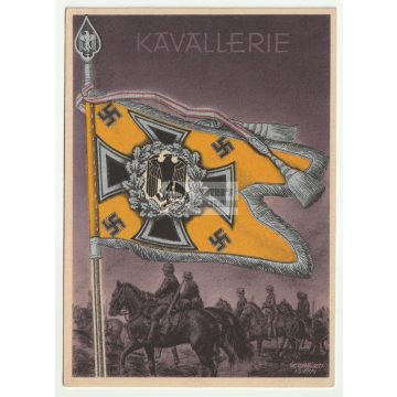 Fahnen und Standarten - Kavallerie képeslap