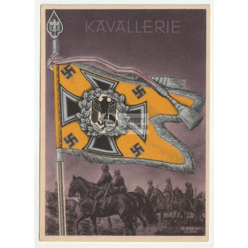 Fahnen und Standarten - Kavallerie képeslap