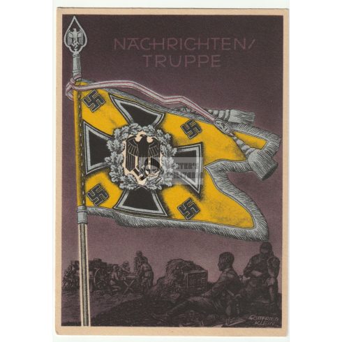 Fahnen und Standarten - Nachrichten Truppe képeslap