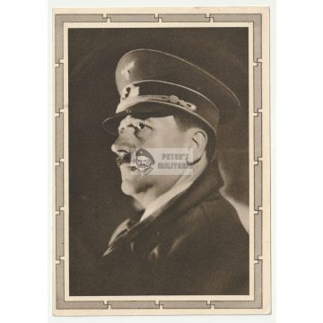 Adolf Hitler képeslap - 50. születésnapi bélyegzővel