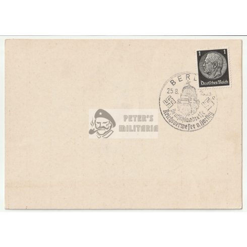 Adolf Hitler Postcard with Horthy stamp