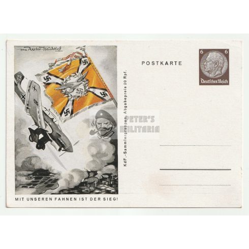 Luftwaffe Fahnen képeslap
