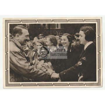 Adolf Hitler képeslap - Bund Deutscher Mädel (BDM)