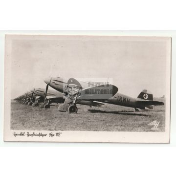 Luftwaffe képeslap - Heinkel  HE112