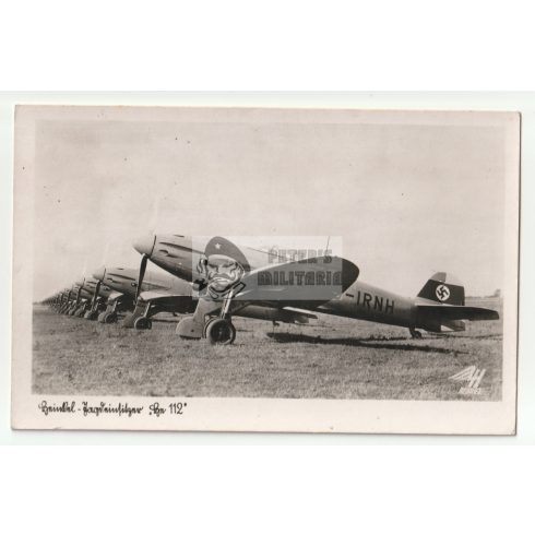 Luftwaffe képeslap - Heinkel  HE112