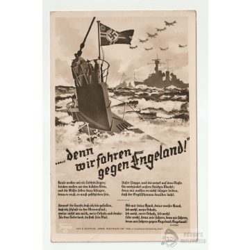 Gegen Engeland képeslap