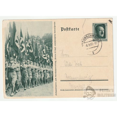 SA Feldpostkarte zum Reichsparteitag