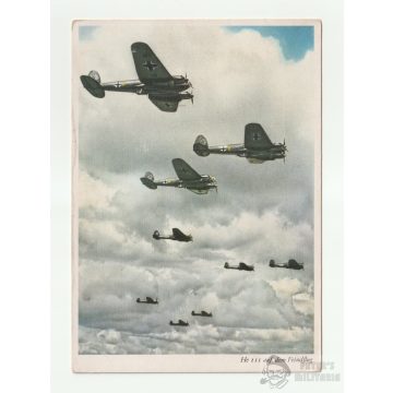 NS Fliegerkorps képeslap - He111
