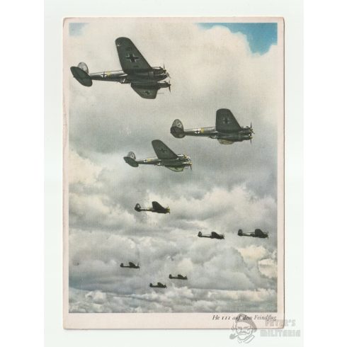 NS Fliegerkorps képeslap - He111