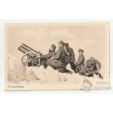 Wehrmacht tüzelőállás képeslap - RAD Lager