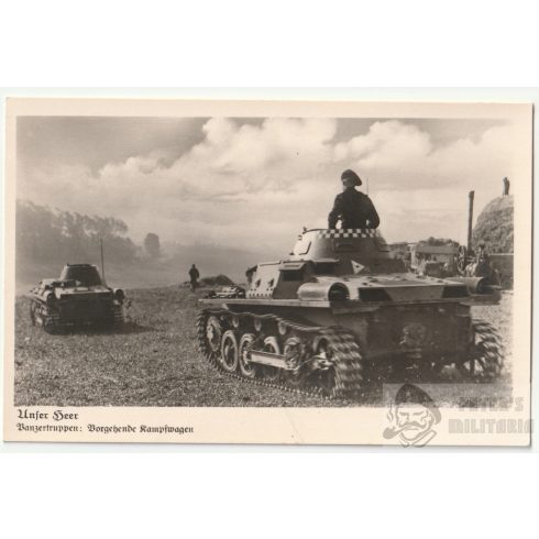 Panzertruppen képeslap