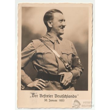 Adolf Hitler képeslap "Der Befreier Deutschland" 