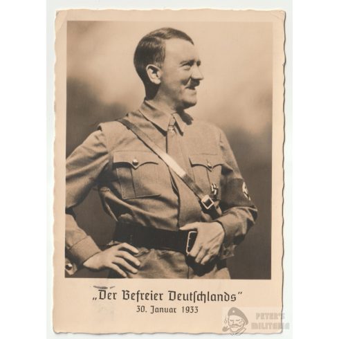 Adolf Hitler képeslap "Der Befreier Deutschland" 