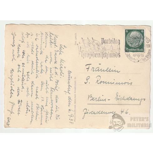 Adolf Hitler képeslap "Der Befreier Deutschland" 