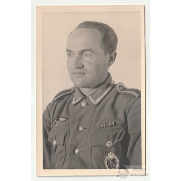 Wehrmacht portré Gyalogsági Rohamjelvénnyel