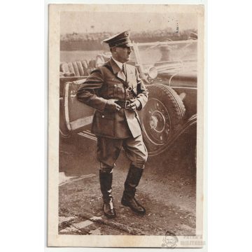 Adolf Hitler képeslap - Budapesti címzéssel 