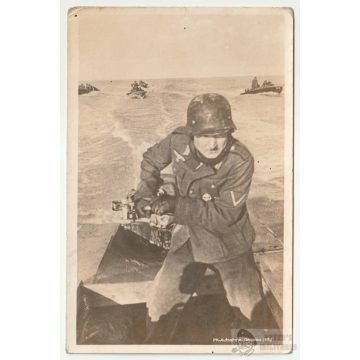 Unsere Wehrmacht - Sturmboot képeslap