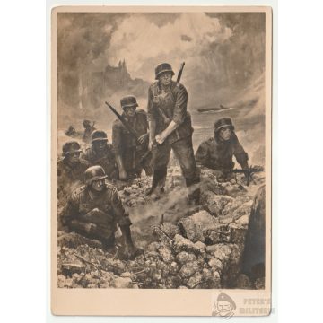 Átkelés a Rajnán 1940 képeslap