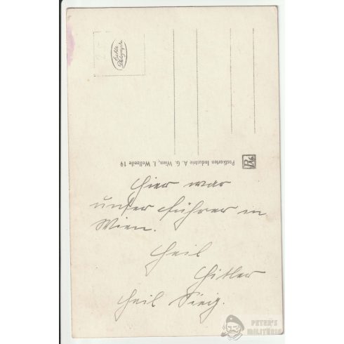 Adolf Hitler SS terstőrséggel képeslap