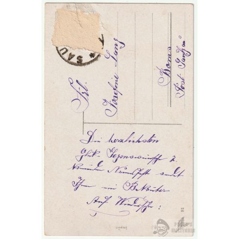 WW1 képeslap - Wiederschen