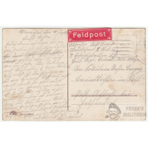WW1 patrióta képeslap - "Ich bin ein Deutscher"