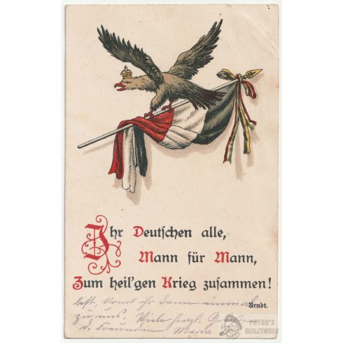 WW1 képeslap- Feldpost