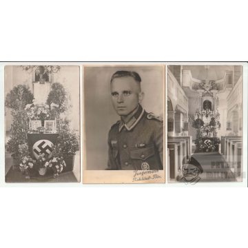 Wehrmacht Wachtmeister portréja és ravatala