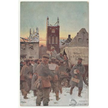 WW1 képeslap - 8. Garde Indanterie Division