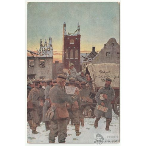 WW1 képeslap - 8. Garde Indanterie Division