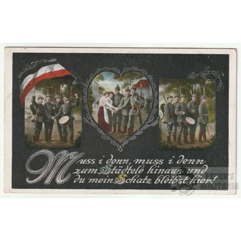 WW1 patrióta képeslap   