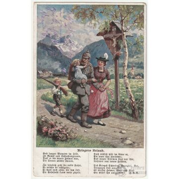 WW1 Vaskeresztes képeslap 